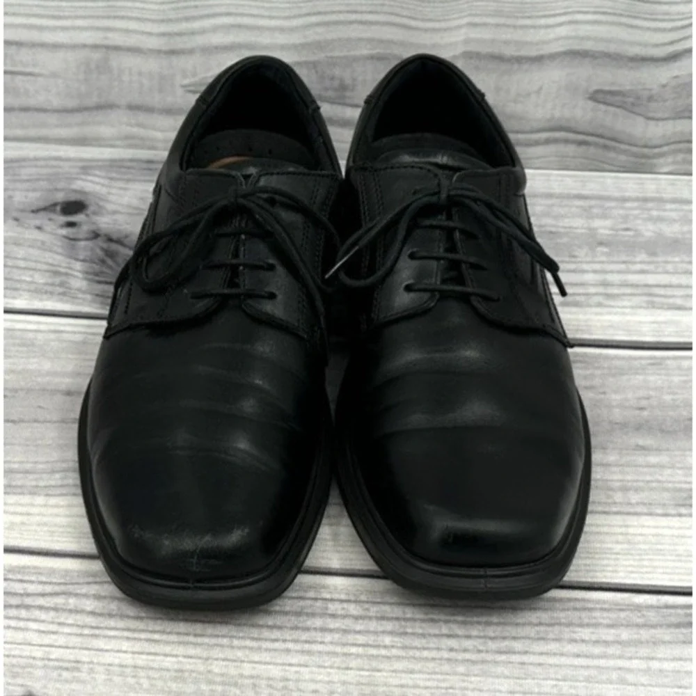 ECCO HELSINKI SQUARE TOE OXFORD DRESS SHOES Men's Size EU 45 /US 11 - 11.5 BLACK